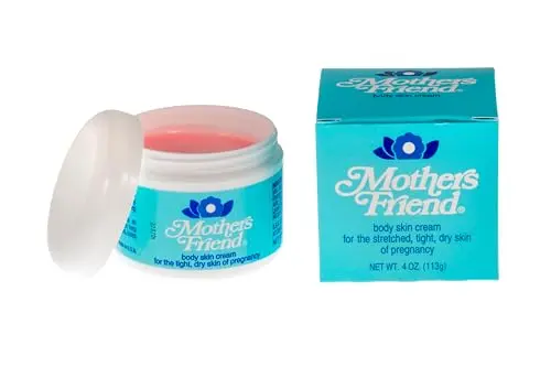 Mothers Friend Body and Skin Cream jar for pregnancy
