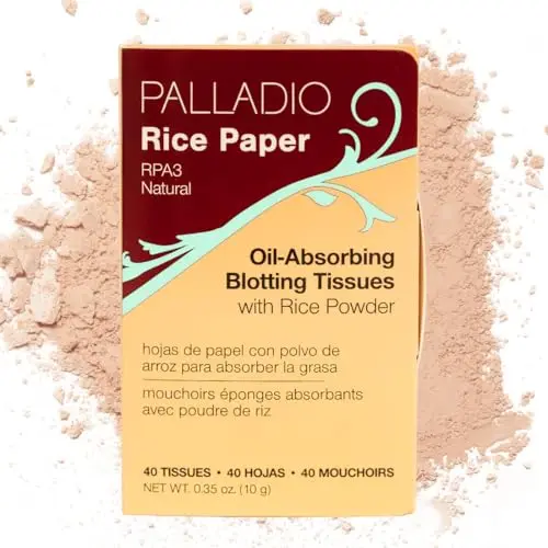 Palladio Rice Paper Facial Tissues in compact packaging