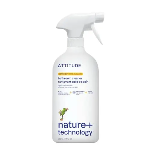 ATTITUDE Bathroom Cleaner Spray in Citrus Zest scent