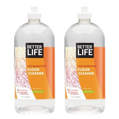 Better Life Floor Cleaner bottles in Citrus Mint scent
