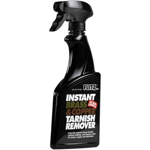 Flitz Instant Brass and Copper Tarnish Remover spray bottle