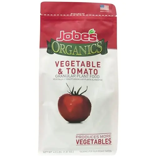 Jobes Organics Granular Garden Fertilizer bag for vegetables