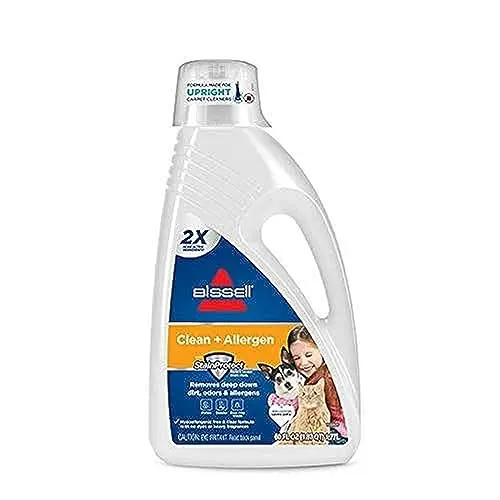 BISSELL 2X Allergen Cleansing Formula bottle for carpet cleaning machines