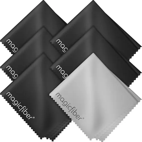 MagicFiber 6-pack microfiber cleaning cloths for glasses and screens