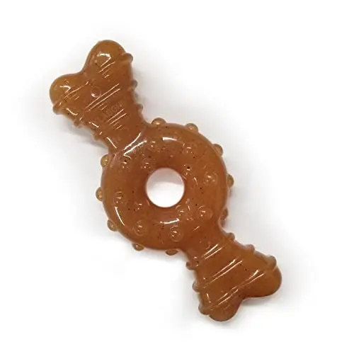 Nylabone Ring Bone chew toy for puppies chicken flavor