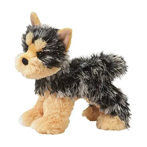 Small gray and tan Yorkshire Terrier plush puppy toy