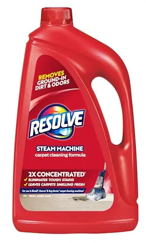 Resolve Steam Carpet Cleaner Solution 2X concentrate bottle
