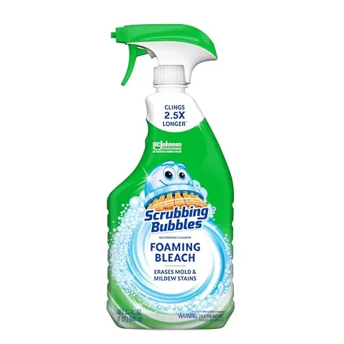Scrubbing Bubbles Foaming Bleach Bathroom Cleaner disinfectant spray