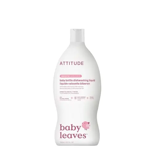 ATTITUDE Baby Dish Soap and Bottle Cleaner EWG Verified liquid
