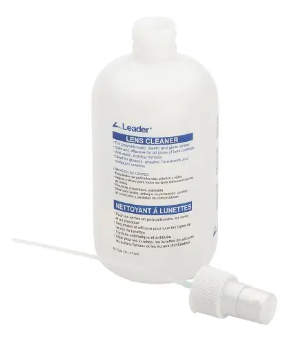 Leader C-Clear lens cleaning solution with pump in large bottle