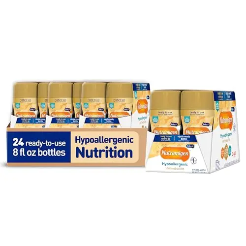 Enfamil Nutramigen ready-to-feed liquid formula bottles