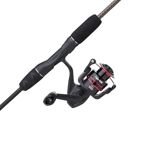 Ugly Stik GX2 Youth spinning reel and fishing rod combo in red and gold