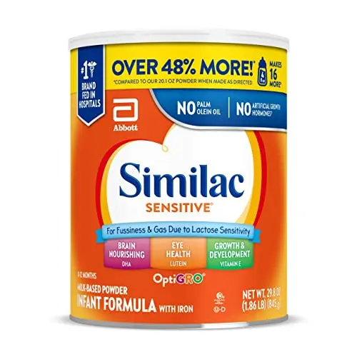 Similac Sensitive Infant Formula powder can
