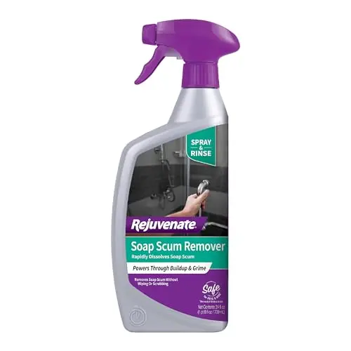 Rejuvenate Scrub Free Soap Scum Remover spray bottle