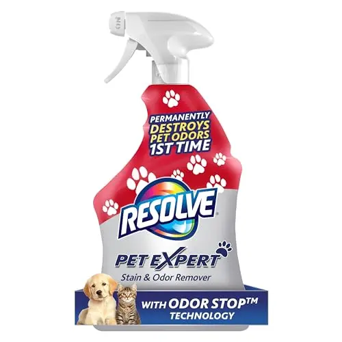 Resolve Pet Expert stain remover spray bottle