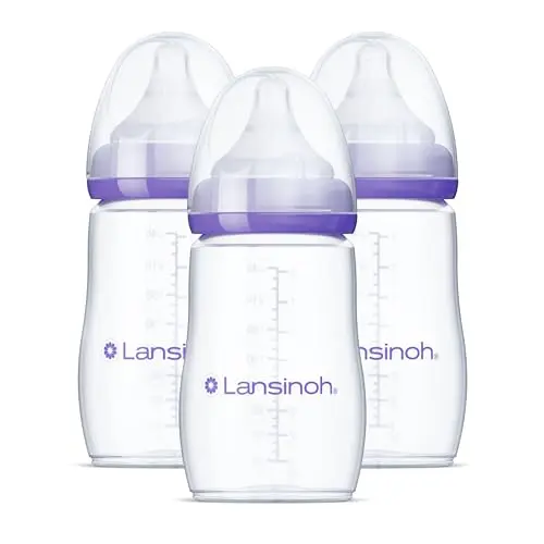 Lansinoh NaturalWave Anti-Colic Baby Bottles for breastfeeding babies