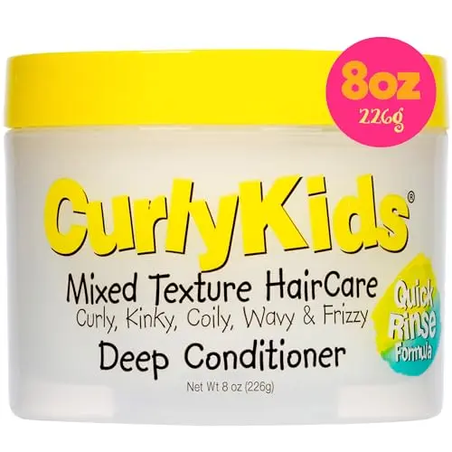 CurlyKids Hair Detangler Conditioner bottle for kinky and curly hair