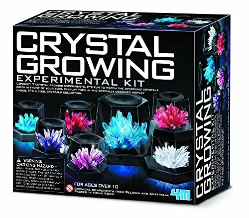 4M 7 Crystal Growing Science Experimental Kit with display cases