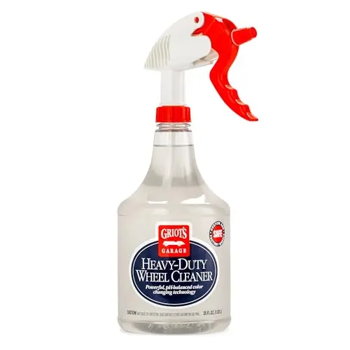 Griot's Garage Heavy-Duty Wheel Cleaner bottle with purple liquid