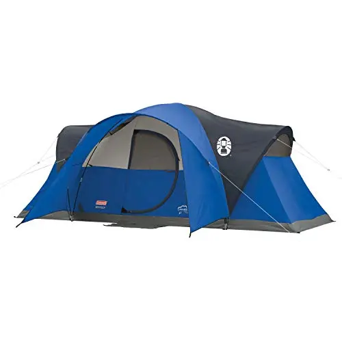 Coleman Montana 8-Person Dome Tent with blue rainfly