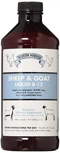 Rooster Booster B-12 liquid vitamin supplement for sheep and goats
