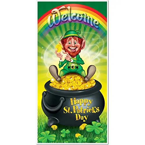 PMU Leprechaun door cover for St. Patrick's Day entryway decoration