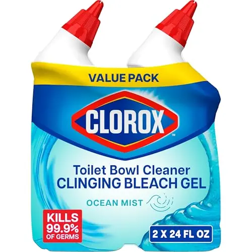 Clorox Clinging Bleach Gel Toilet Bowl Cleaner pack of two
