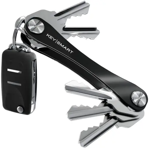 KEYSMART Flex black key organizer with flexible polycarbonate plates