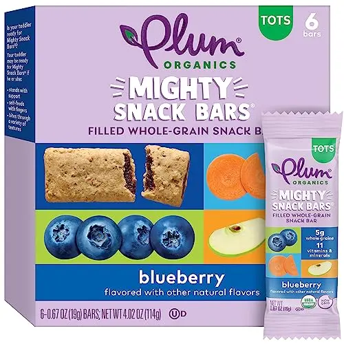 Plum Organics Mighty Snack Bars Blueberry for toddlers