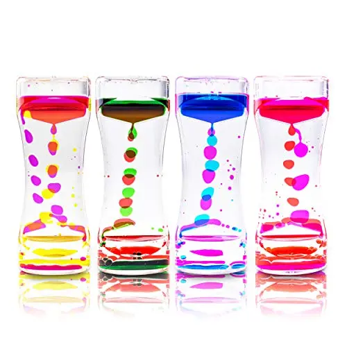 Super Z Outlet Liquid Motion Bubbler sensory timer with colored droplets