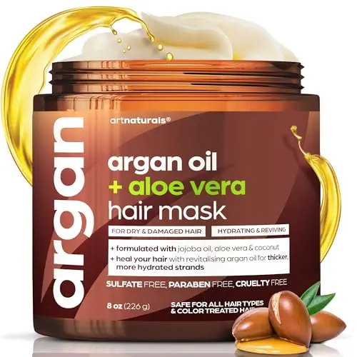 Artnaturals Argan Hair Mask Conditioner jar