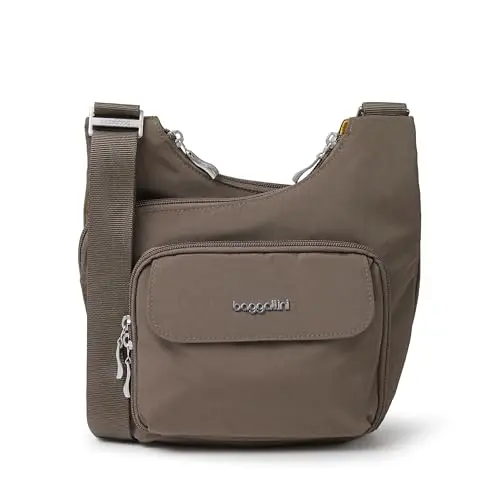 Baggallini Women's Criss Cross bag in portobello color