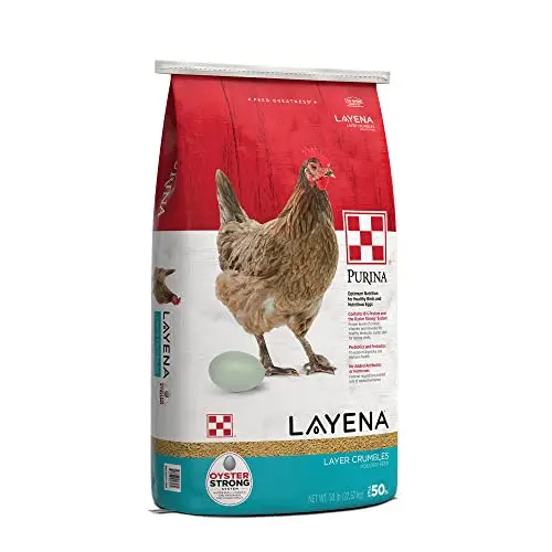 Purina Layena Crumbles Chicken Feed for Laying Hens 50 lb bag