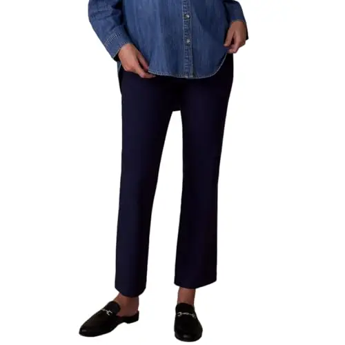 Motherhood Maternity navy blue skinny ankle pants with a secret fit belly panel.
