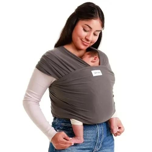 Sleepy Wrap Stretchy Baby Carrier in Dark Grey