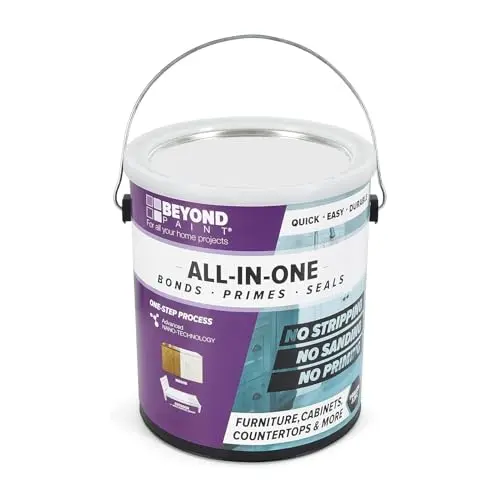 Beyond Paint All-in-One Refinishing Paint in Bright White, one-gallon can