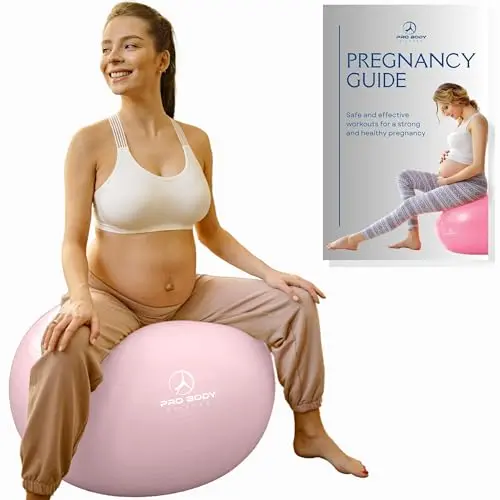 ProBody Pilates Pregnancy Yoga Ball with included pregnancy exercise book