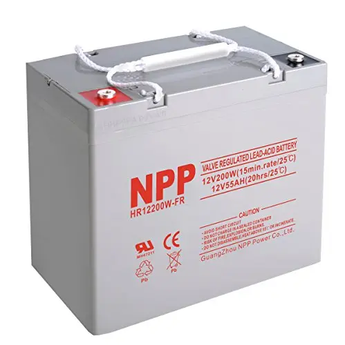 NPP 12V 55Ah AGM sealed lead acid battery