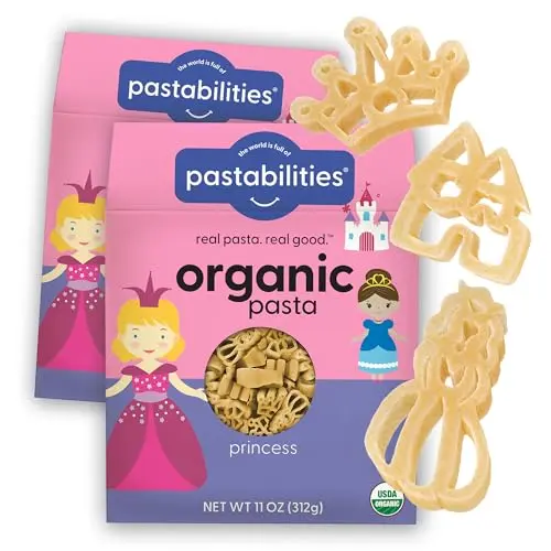 Pastabilities Princess Shaped Pasta with castles and crowns