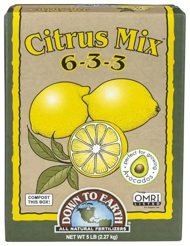 Down To Earth 5-pound box of Citrus Mix 6-3-3 organic fertilizer
