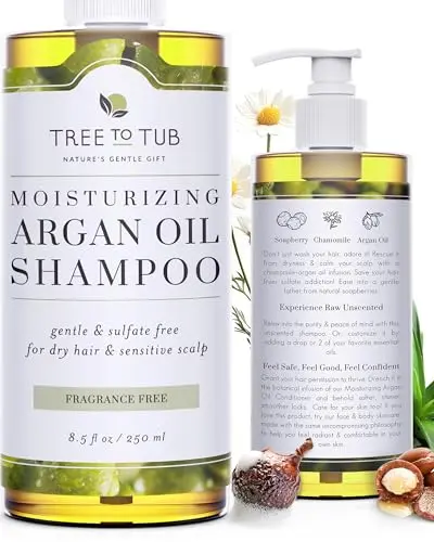 Tree to Tub Fragrance Free Shampoo for sensitive scalp bottle