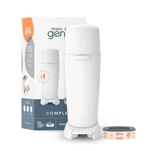 Playtex Diaper Genie Complete white plastic diaper pail