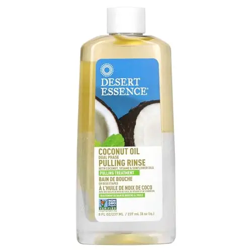 Desert Essence Coconut Oil Pulling Rinse Mint