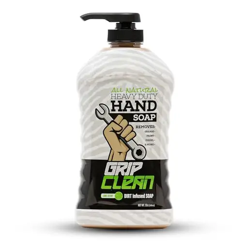 Grip Clean clay-infused hand cleaner bottle