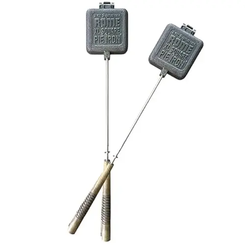 BestNest extra large square pie irons with stainless steel rods