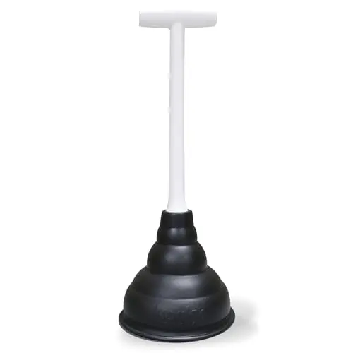 Korky Beehive mini sink plunger with red T-handle