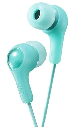 JVC Gumy wired in-ear earbud headphones in green