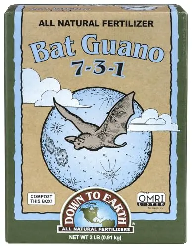 Down To Earth Organic Bat Guano fertilizer bag