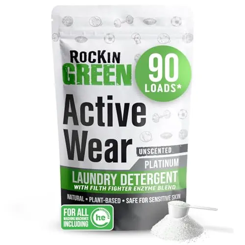 Rockin' Green Active Wear Natural Laundry Detergent powder bag