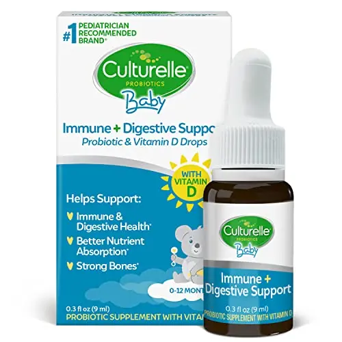 Culturelle Baby Probiotic Drops plus Vitamin D bottle